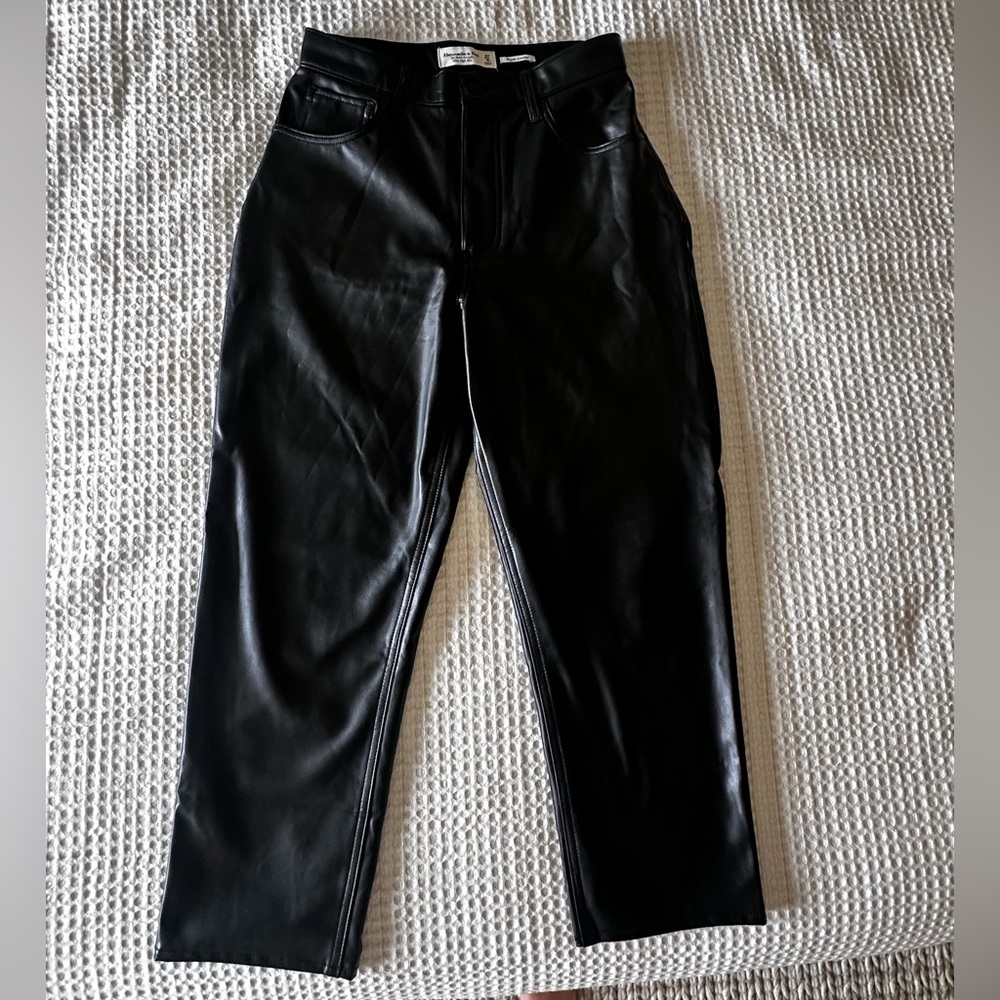 Abercrombie & Fitch Black Straight Leg Pants